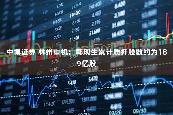 中博证券 林州重机：郭现生累计质押股数约为189亿股
